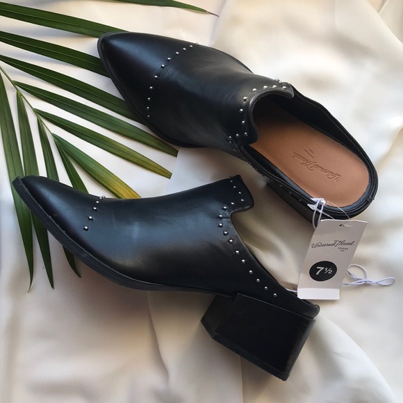 Universal Thread Shoes - Women's Crista Studded Pointed Toe Heeled Mules